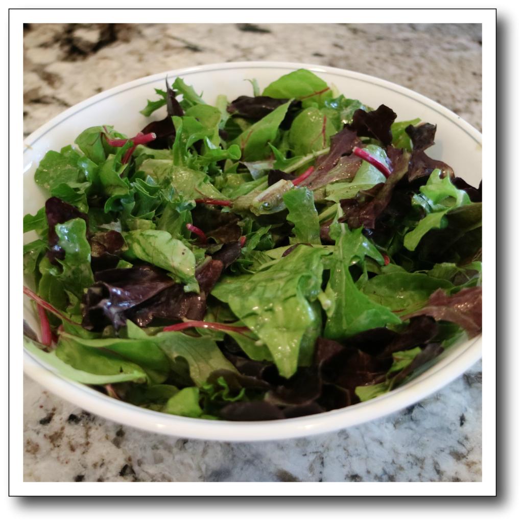 salad greens for 500 calorie salad