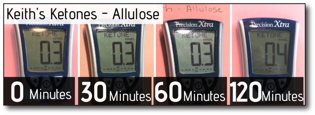 sweetener in coffee and fasting Allulose - male Ketones