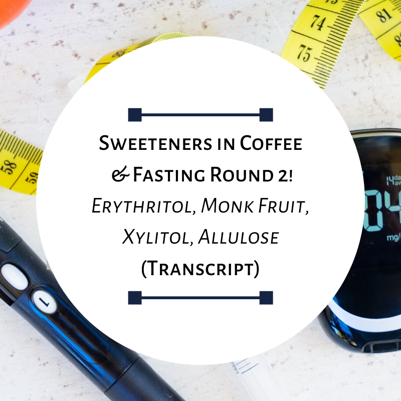 sweeteners in coffee and fasting - feature picture